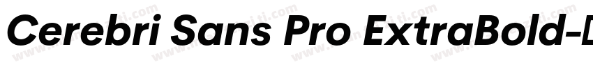 Cerebri Sans Pro ExtraBold字体转换